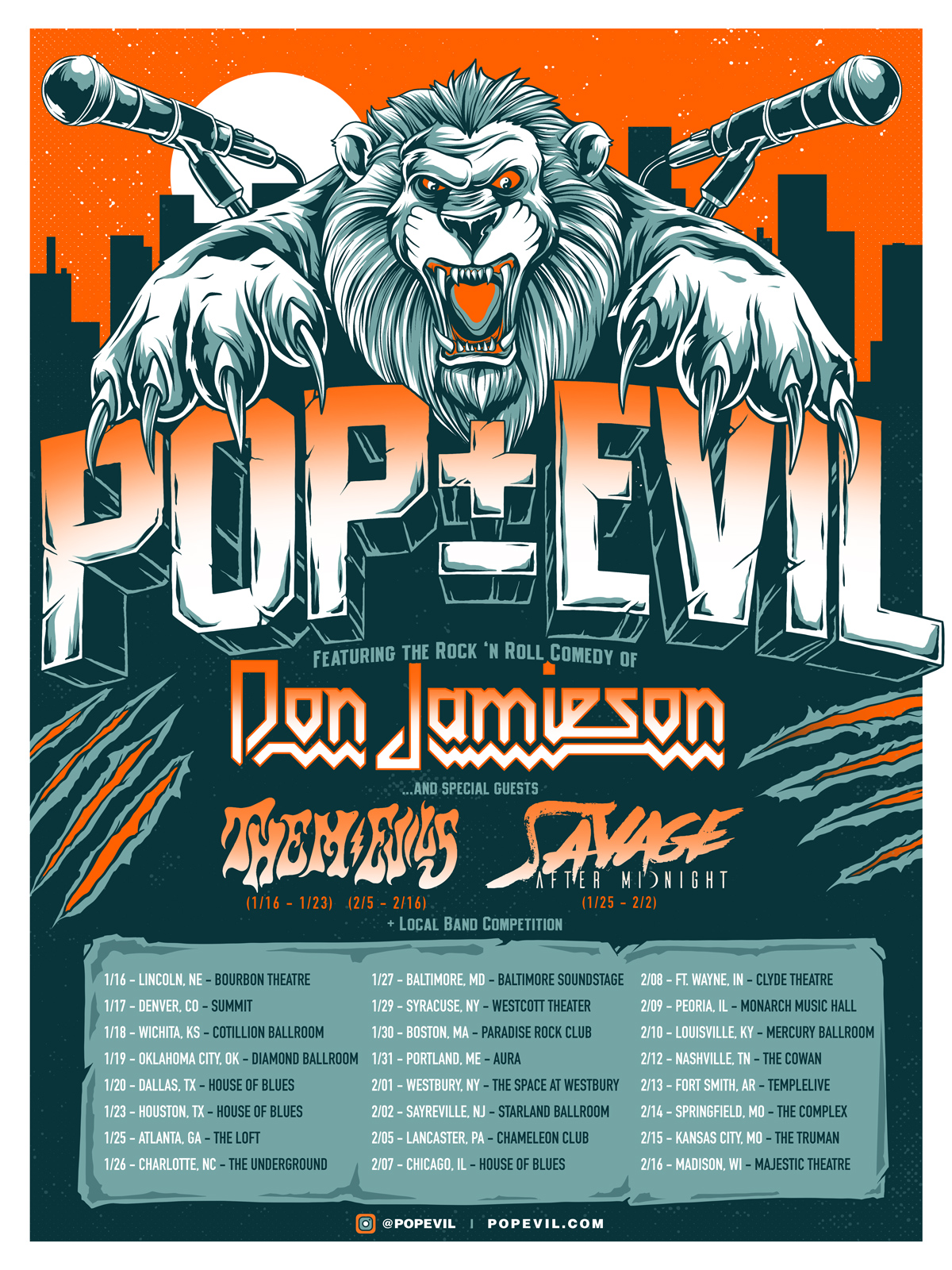 POP EVIL Announce U.S. Headline Tour Metal Nation
